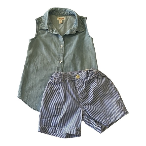 GIRLS OUTFIT SIZE 5-CAT & JACK-H&M - Picture 1 of 5